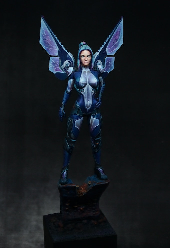 Blue Belle Cyber fairy miniature