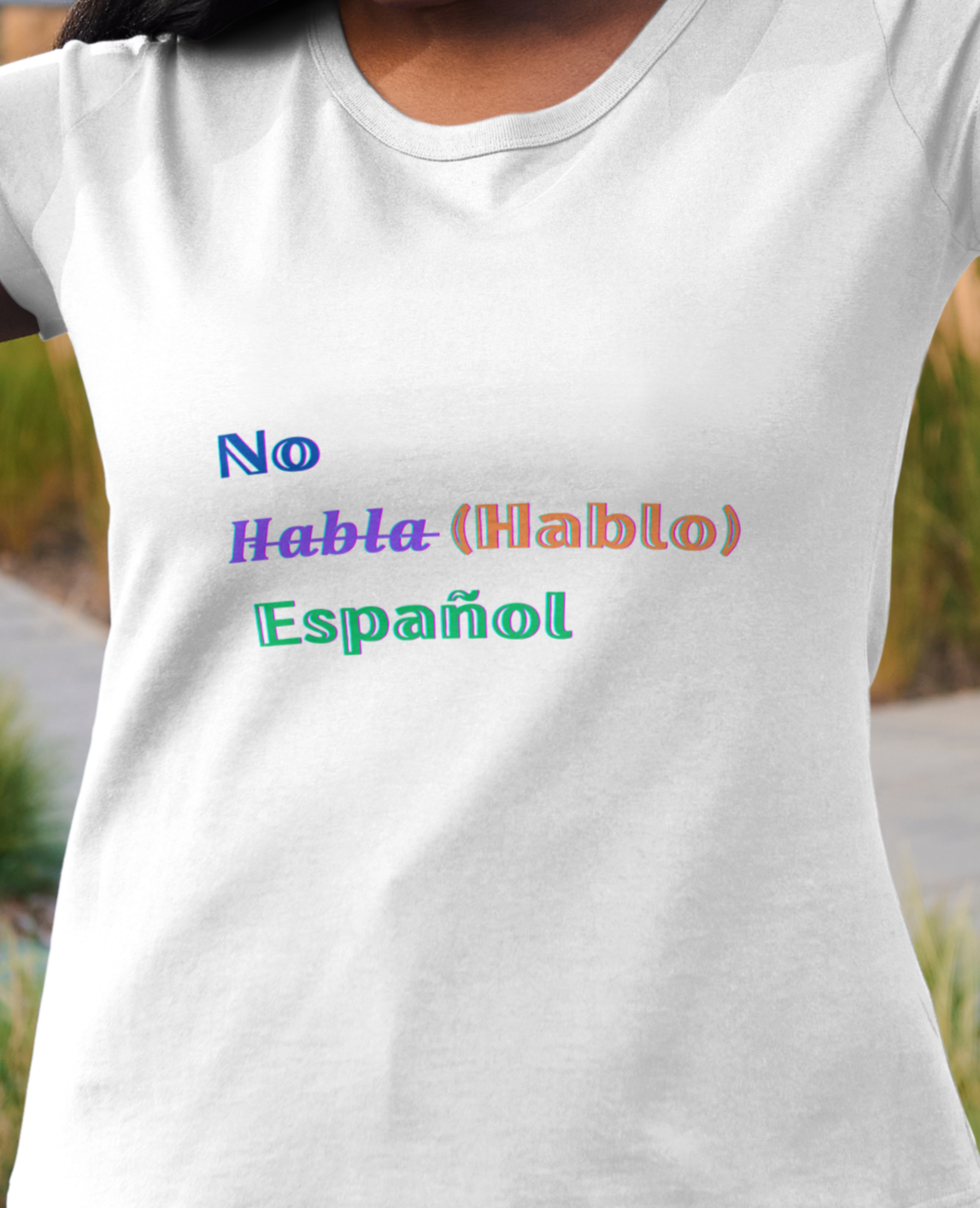 No Habla (Hablo) espanol Tshirt, Humor Tee Hispanic Humor gift, Latino Spanish