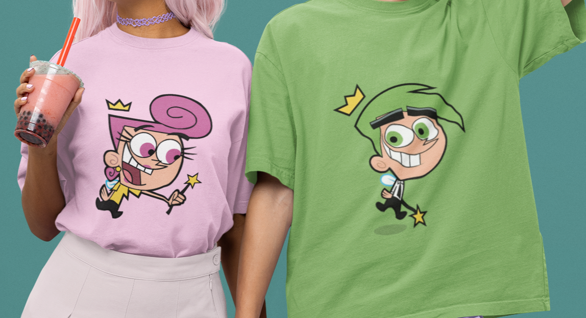 Cosmo and Wanda The Fairly Odd Parents Tshirt Funny Shirt, Couple Shirt, Nickelodeon Shirt, Cartoon Shirt, Animation Shirt