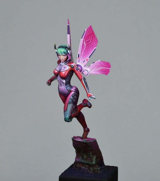 Red Belle Cyber fairy miniature