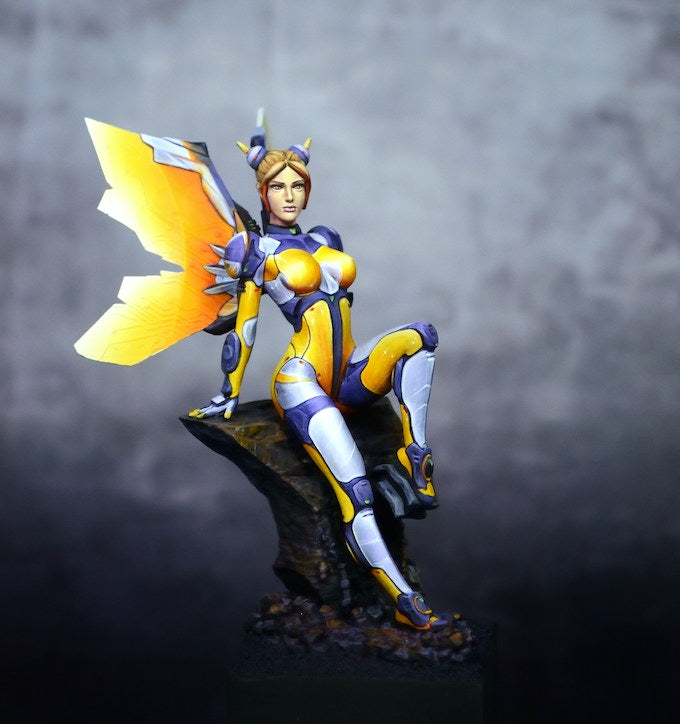 Yellow Belle Cyber fairy miniature